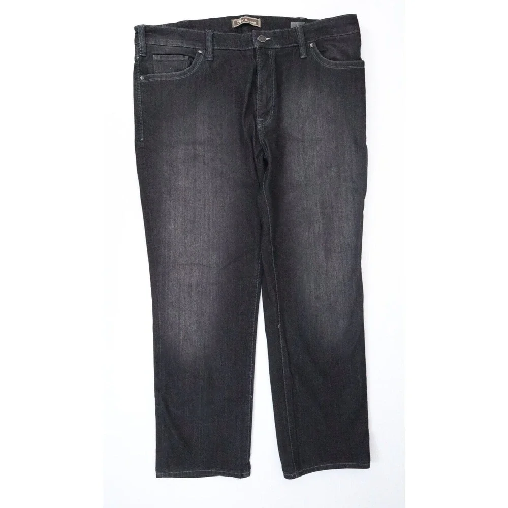 34 Heritage Jeans Mens 42x30 Charisma‎ Classic Fit Comfort Rise Stretch Black